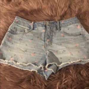 Wild Fable Jean Shorts with Roses